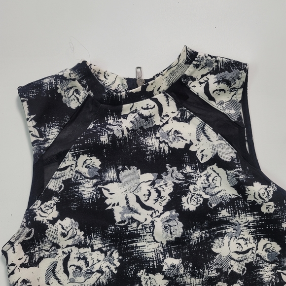 Material Girl Black and White Midi Dress - Picture 2 of 7